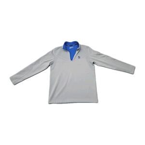 Nike Golf Hypervis 2.0 1/3 Zip Tour Fleece Gray Sz M Therma Fit Squad Logo